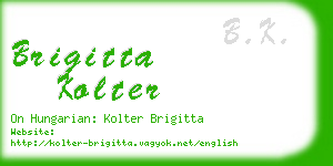 brigitta kolter business card